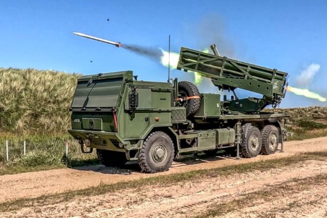 Danish Army Conducts First Firing of Israeli PULS Artillery System
