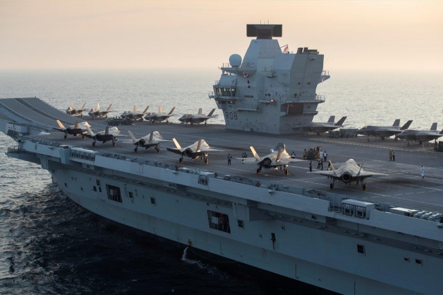UK Carrier Embarks Largest Number of Warplanes Ever for NATO Exercises