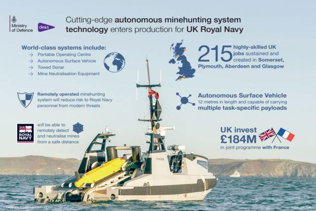 Franco-British Maritime Mine Counter Measures Program Enters Manufacture Stage 