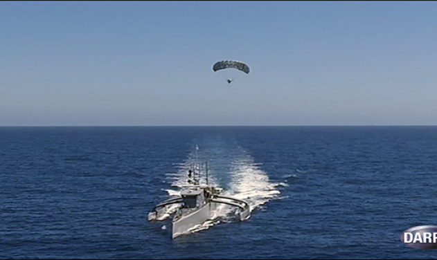 DARPA'S Unmanned Vessel Tests Elevated ISR Sensor Mast