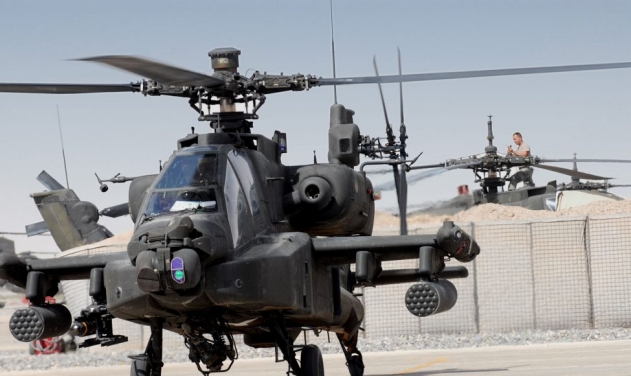 South Korean Army Test Fires Hellfire Guided Missiles from Apache Helicopters