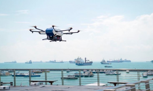 Airbus Begins Experimental Skyways Parcel Delivery Drone Trails in Singapore