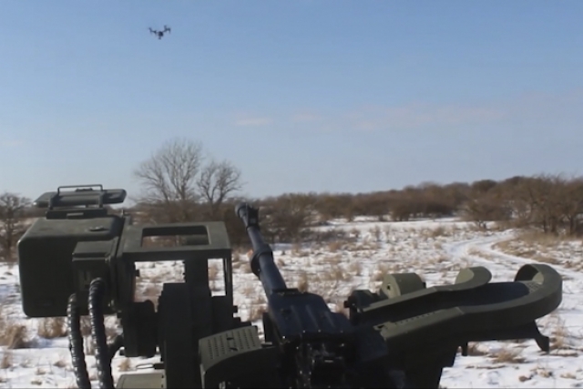 Russia’s Arbalet-DM Remote Controlled Weapon Station Tested against Helicopter Target