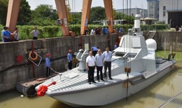 China Launches Unmanned Combat Ship
