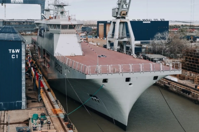 Damen Launches First Europe-built Drone Carrier for Portugal