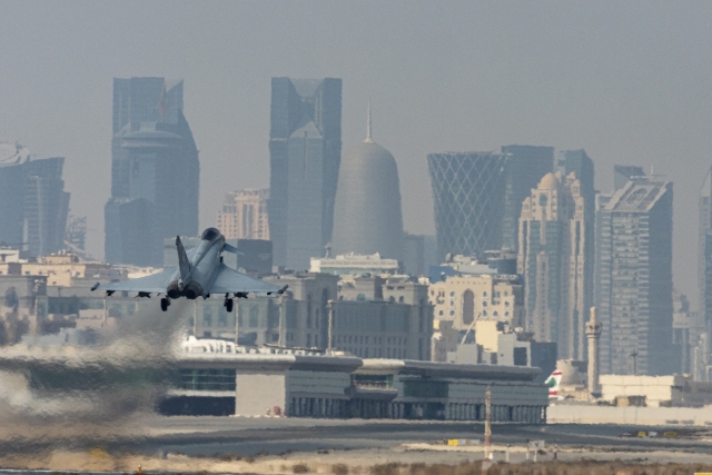 RAF Typhoons Conduct Joint Exercise with Qatar Emiri Air Force