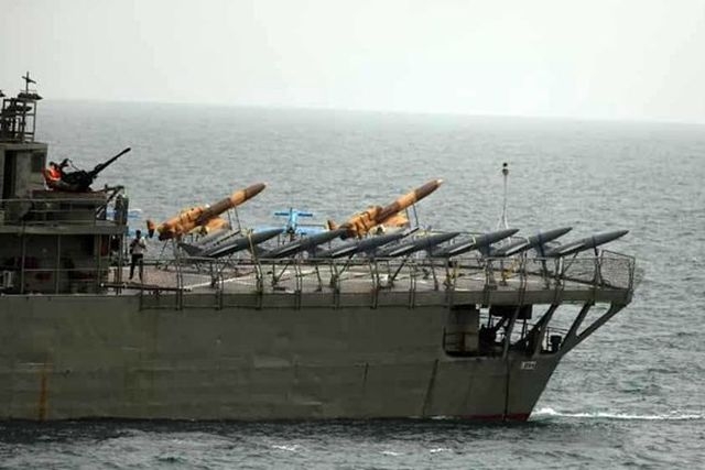 Iran Shows Drone-carrying Ship in Indian Ocean Exercise