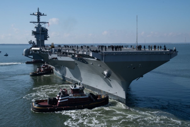 USS John F. Kennedy Aircraft Carrier Starts Sea Trials After Decade-long Construction