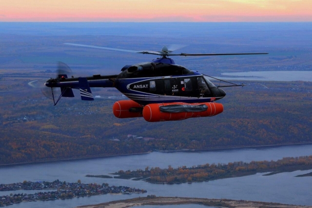 Ansat Helicopters Certified for ‘Safe’ Landing on Water 