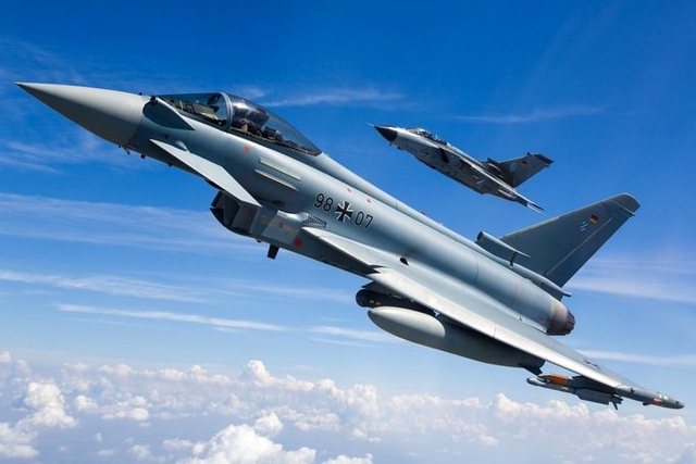 German Air Force Eurofighter Jets Demo Future Combat Air System Networking