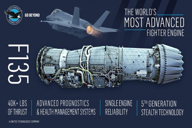 P&W Wins $763M for 48 F-35 Engines