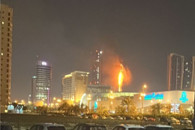 U.S. Naval Base in Bahrain under Attack from Iran, 20-Storey Building Damaged in Manama