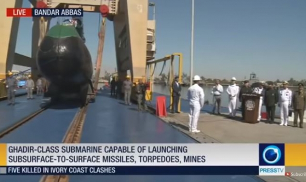 Iranian Navy Gets Two New Ghadir-class Mini-submarines