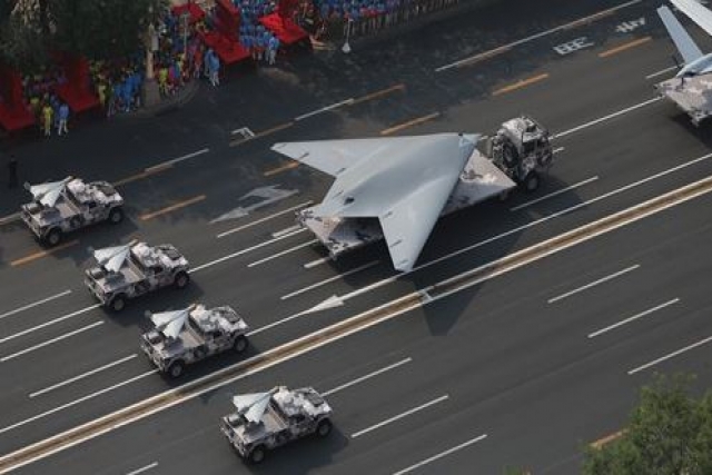 New GJ-11 Stealth Combat Drone with Flying Wing Design takes part in China’s National Day Parade