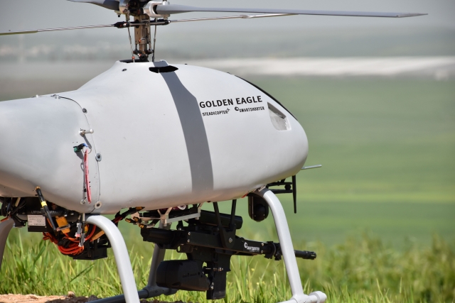 Steadicopter, Smart Shooter Unveil ‘Golden Eagle’ Unmanned Helo with Precision-Hit Capabilities