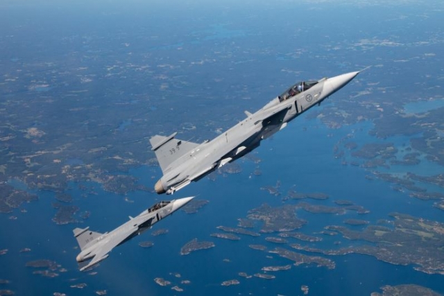 Saab’s Electronic Attack Jammer Pod Completes First Flight Test on Gripen Jet