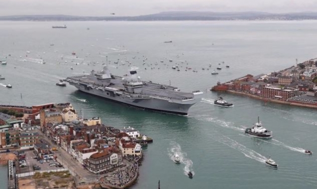UK Navy’s Aircraft Carrier HMS Queen Elizabeth Commissioned 
