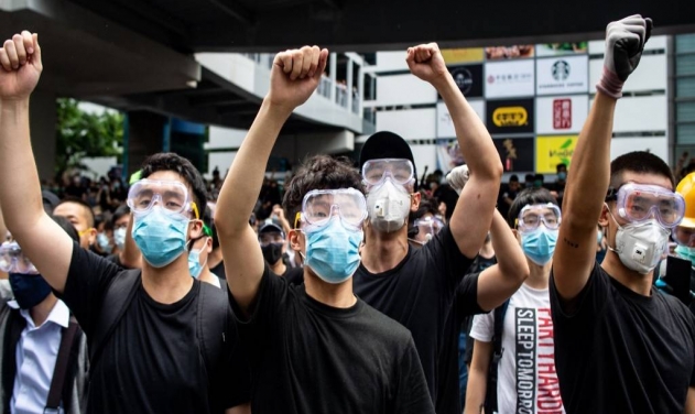 Chinese Surveillance Technology Ahead of Mask-wearing Hong Kong Protesters