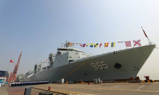 Chinese PLA Navy Commissions First Fast Combat Supply Ship