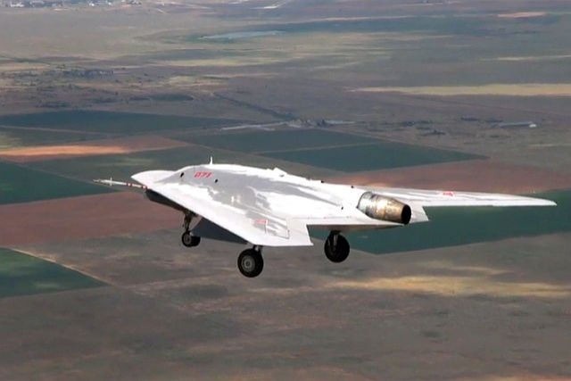 Russia Rolls-out S-70 Okhotnik Drone Equipped with Flat Jet Nozzle