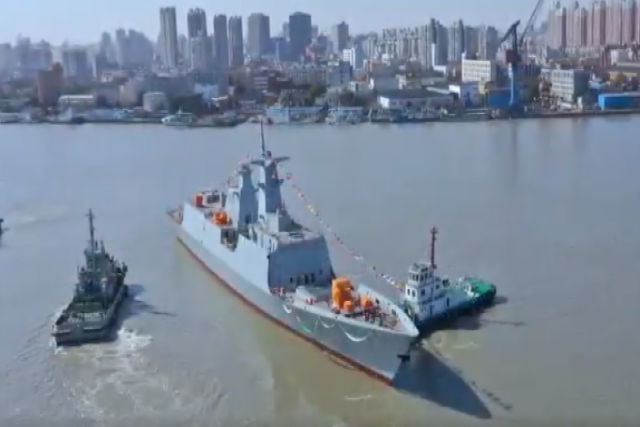 Chinese Shipyard Launches Third Type 054 A/P Frigate for Pakistan Navy