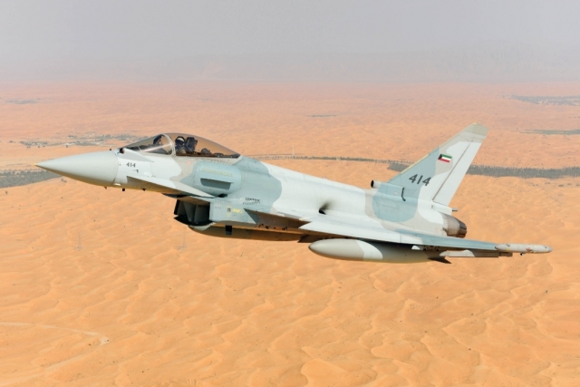 Kuwaiti Eurofighter With E-Scan Radar Makes First Flight 