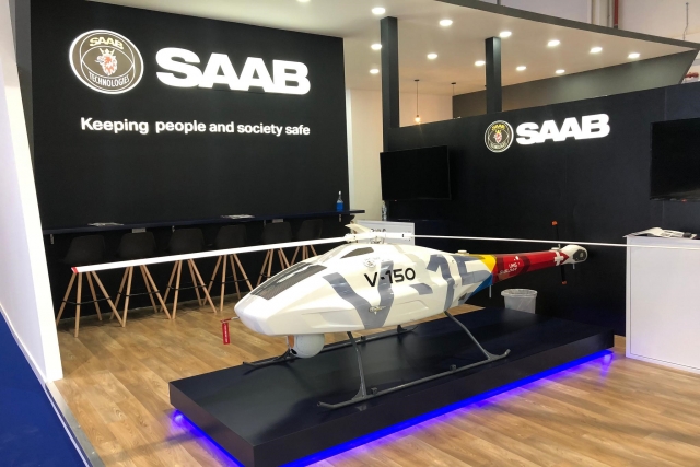 Saab-UMS Aero JV Unveils V-150 VTOL Rotary UAV