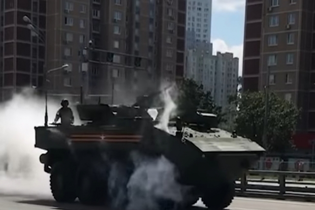 Russia's Boomerang IFV Breaks Down After Victory Day Parade 