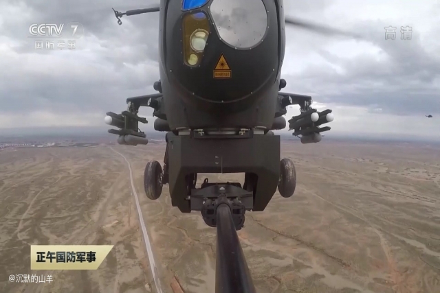 China Tests Air-to-Surface 'Hellfire' Missile from Z-10 Helicopter