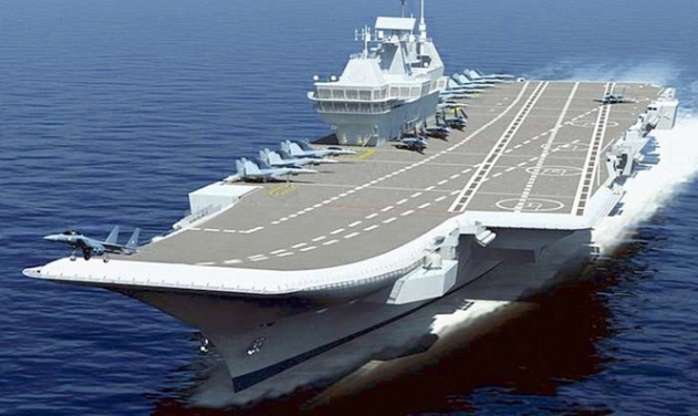 India's Vikramaditya Aircraft Carrier Test Fires Barak Surface-To-Air Missile