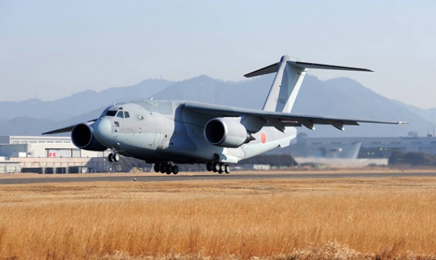 Japan Deploys Home-Made Kawasaki C-2 Military Transport Aircraft to Local Airbase
