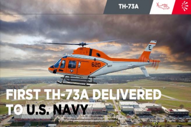 U.S. Navy Receives First TH-73A Training Helicopter