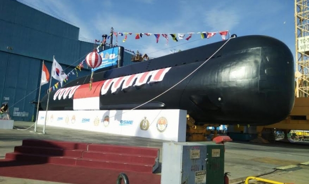Korean Daewoo Shipbuilding Launches Second Indonesian Submarine 