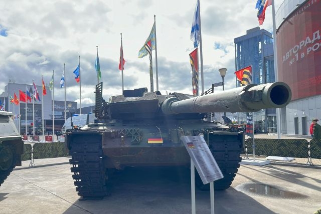 American, British, German Armor Seized in Ukraine on Display at Army 2024