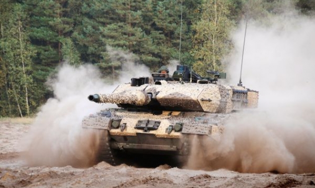 Germany’s KMW Orders Saab’s Mobile Camouflage System For Leopard 2 Tanks