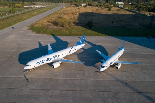 Russian MC-21, SSJ-100 Passenger Aircraft Will be Shown in New Livery at MAKS-2023  