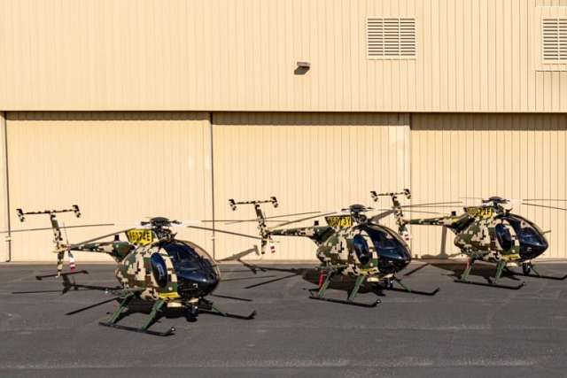 MD Helicopters Ships Six MD 530G Light Scout Attack Choppers to Malaysia