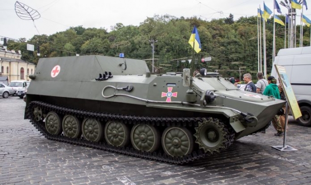 Ukraine Presents New Armored Medical Evacuation Vehicle At Kyiv Expo