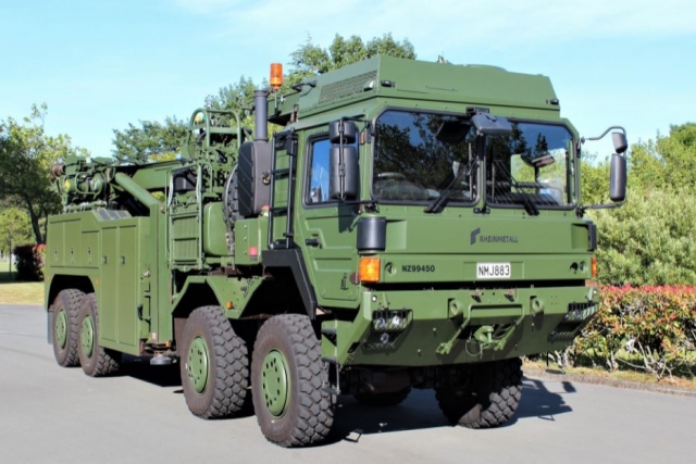 New Zealand Receives Rheinmetall HX 8x8 Heavy Recovery Vehicles