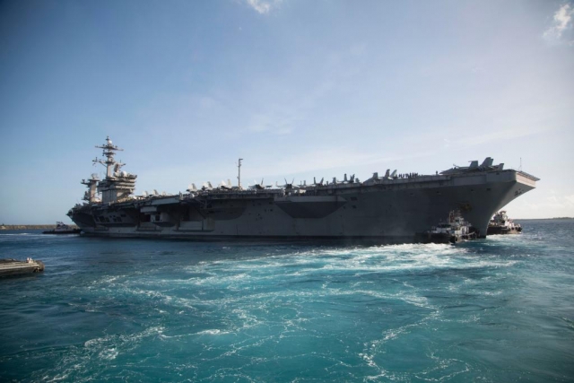 USS Theodore Roosevelt Carrier Returns to Sea