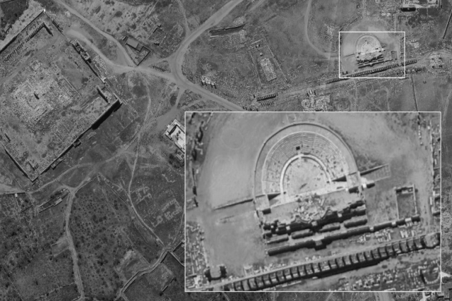 Israel MoD Releases Photos by Spy Satellite Over Syria