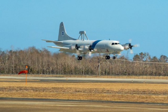 U.S. Customs and Border Protection P-3 Orion Undergoes Maintenance