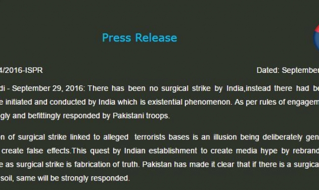 Surgical Strike An Indian Illusion, What Happened Was Cross Border Firing; Claims Pakistan