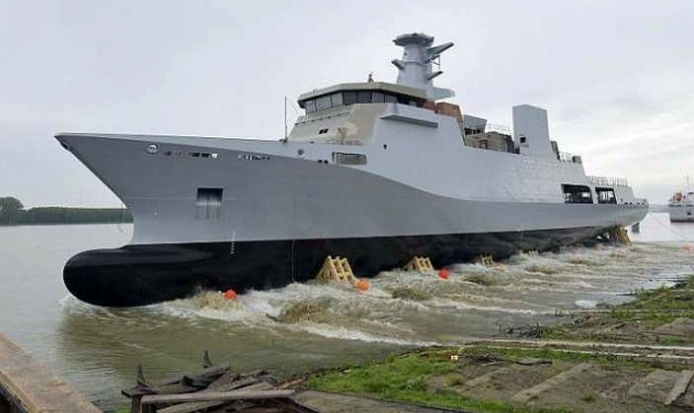 First 2300 ton Corvette for Pakistan Navy Launched by DAMEN Shipyard, Romania