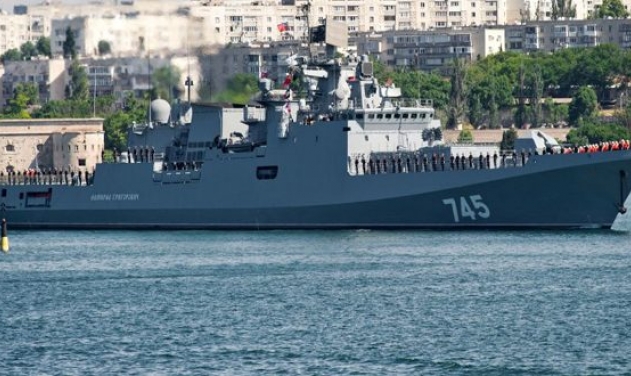 Russian Frigate Targets Terrorists With Kaibr Cruise Missile In Syria