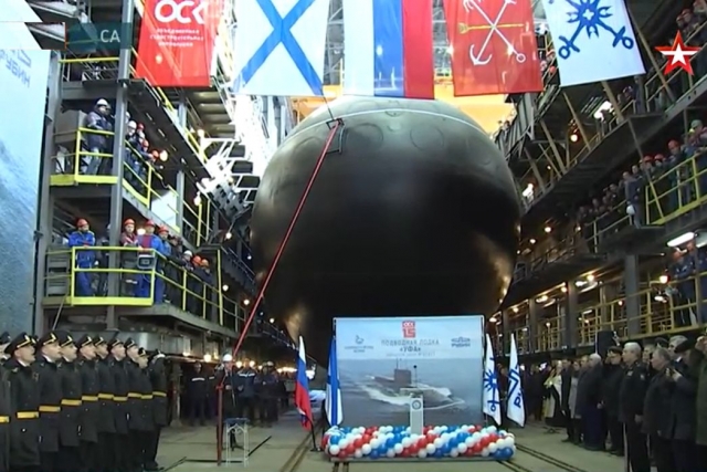 Russia Launches Kalibr Missile-Carrying Submarine, 'Ufa'