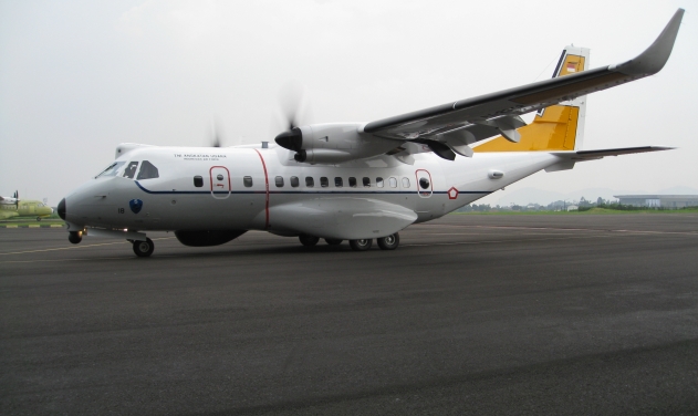 Indonesian CN-235 Maritime Patrol Equipped With Leonardo’s SAGE Electronics