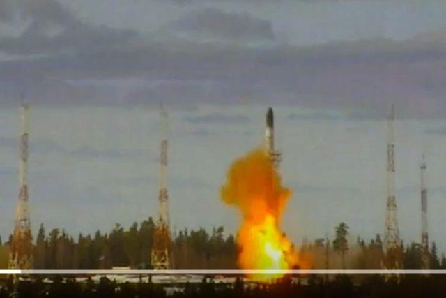 Russia Test-Fires Sarmat ICBM with Multiple Warheads: US Properly Notified Says Pentagon