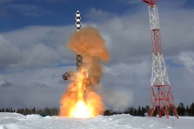 Russia's Intercontinental Ballistic Missile ‘Sarmat’ Explodes After Takeoff