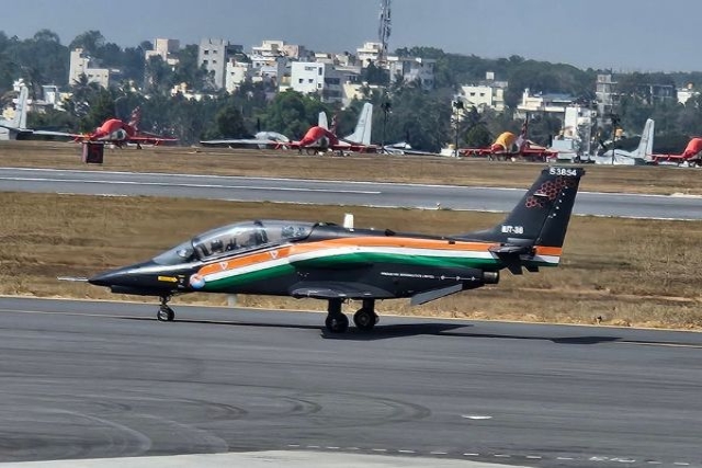 HAL Unveils Upgraded Hindustan Jet Trainer ‘Yashas’ at Aero India 2025